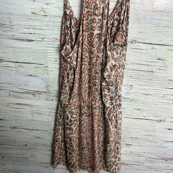 Parker mini leopard  print dress pink brown size small - Picture 6 of 7